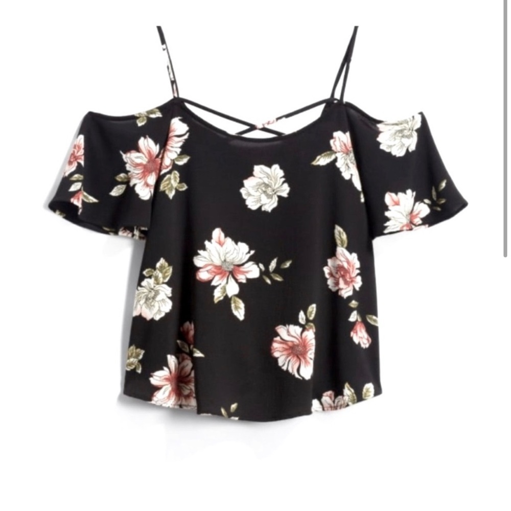 Floral off shoulder top from stitch fix